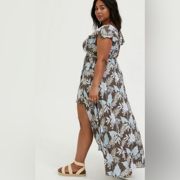 torrid Dresses Torrid Gauze Romper Walk Through Dress Poshmark